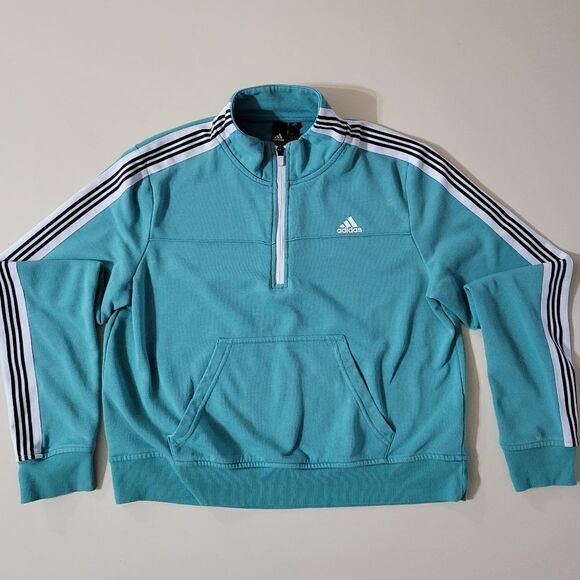 Adidas Women's Changeover True Green Half Zip Pullover - Picture 5 of 16